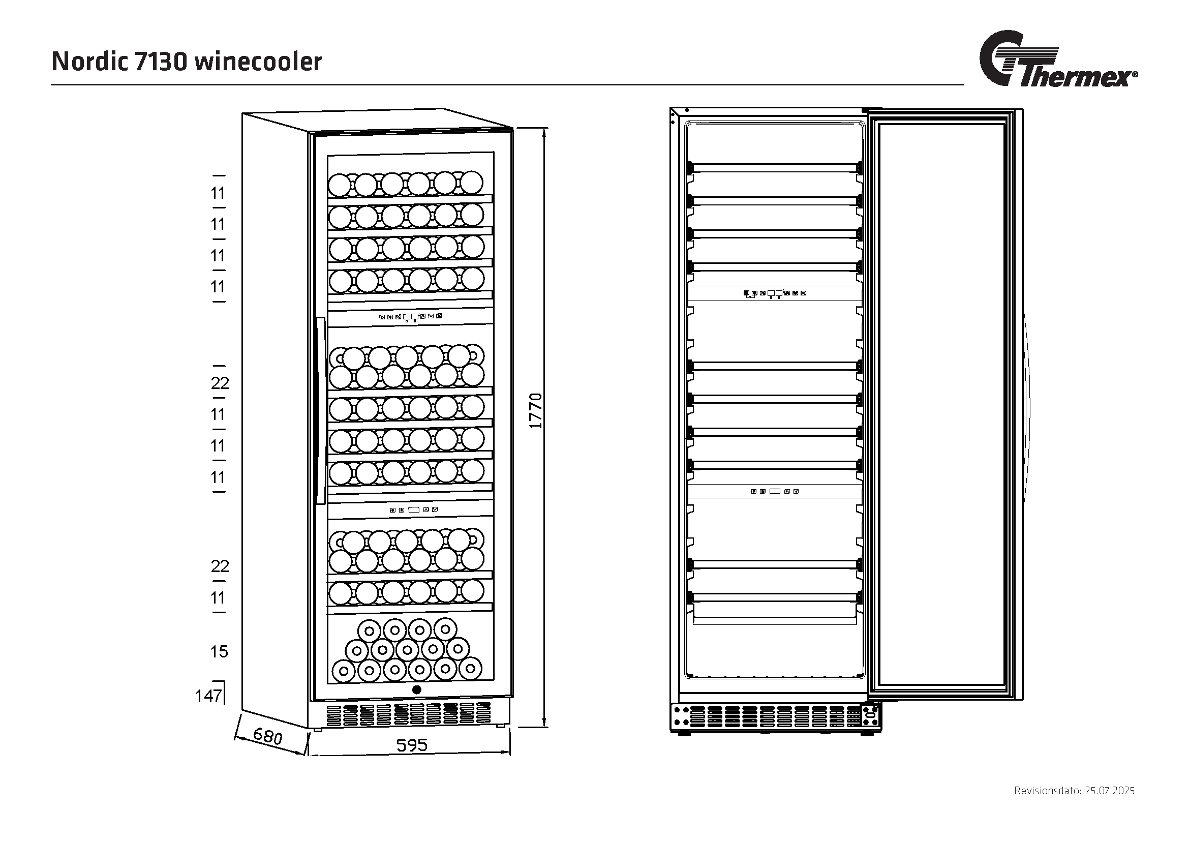 Nordic Winecooler 7130 - triple zone
